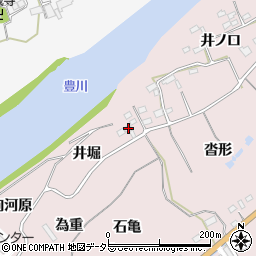 愛知県新城市庭野西井ノ口3周辺の地図