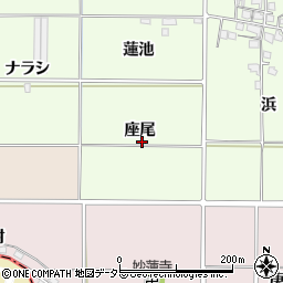 京都府久世郡久御山町坊之池座尾周辺の地図