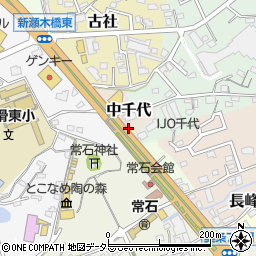 愛知県常滑市中千代周辺の地図
