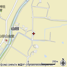 兵庫県三田市山田364周辺の地図