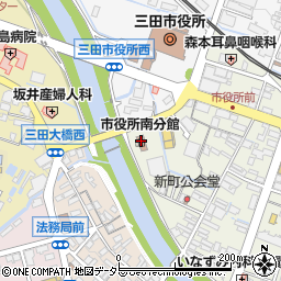 三田市役所　学校教育部教育総務課施設・学校管理担当周辺の地図