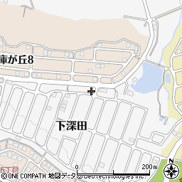 兵庫県三田市下深田36周辺の地図