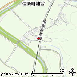 滋賀県甲賀市信楽町勅旨668周辺の地図