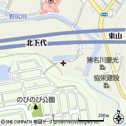 兵庫県猪名川町（川辺郡）広根（南下代）周辺の地図