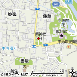 京都府宇治市宇治蓮華77-2周辺の地図