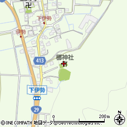 梛神社周辺の地図
