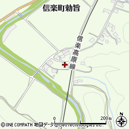 滋賀県甲賀市信楽町勅旨662周辺の地図