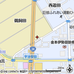 京都府宇治市安田町鵜飼田87周辺の地図