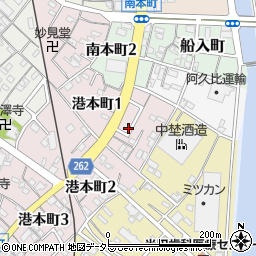 〒475-0827 愛知県半田市港本町の地図