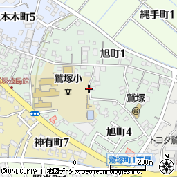 愛知県碧南市旭町周辺の地図