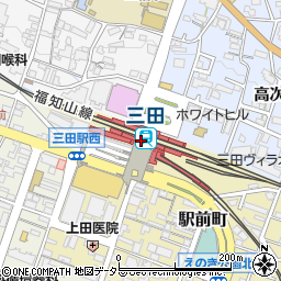 セブンイレブンハートインＪＲ三田駅南口店周辺の地図