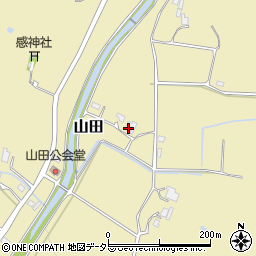 兵庫県三田市山田346周辺の地図