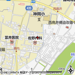 わたや薬局横内店周辺の地図