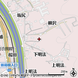 愛知県岡崎市本宿町柳沢25周辺の地図