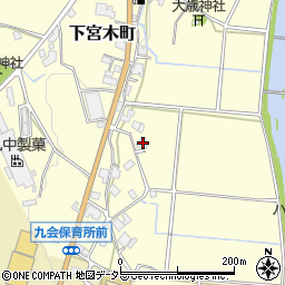 兵庫県加西市下宮木町212周辺の地図