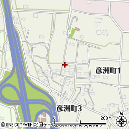 愛知県半田市彦洲町周辺の地図