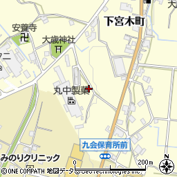 兵庫県加西市下宮木町557周辺の地図