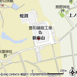 愛知県岡崎市桑谷町新座山周辺の地図
