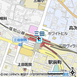 兵庫県三田市周辺の地図