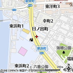 愛知県半田市日ノ出町周辺の地図