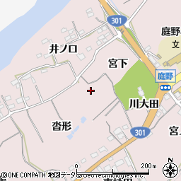 愛知県新城市庭野沓形周辺の地図