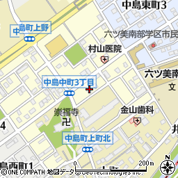 愛知県岡崎市中島中町1丁目4周辺の地図