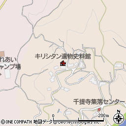 茨木市立キリシタン遺物史料館周辺の地図