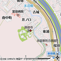 愛知県岡崎市本宿町寺山22周辺の地図