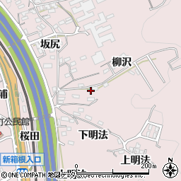 愛知県岡崎市本宿町柳沢24周辺の地図