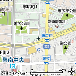 中日気功研究所三河支部周辺の地図