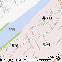 愛知県新城市庭野（西井ノ口）周辺の地図