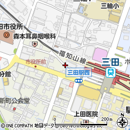 兵庫県三田市中央町1周辺の地図
