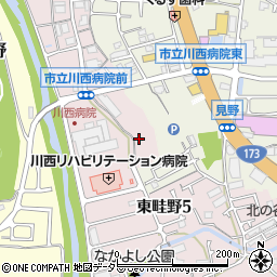 兵庫県川西市東畦野5丁目19周辺の地図