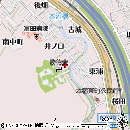 愛知県岡崎市本宿町寺山19周辺の地図