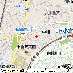 京都府宇治市小倉町中畑5-56周辺の地図