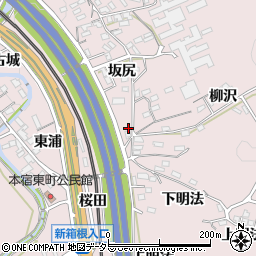 愛知県岡崎市本宿町柳沢32周辺の地図