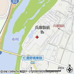 兵庫製紙周辺の地図