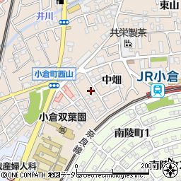 京都府宇治市小倉町中畑5-54周辺の地図