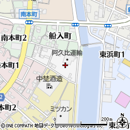 愛知県半田市浜町周辺の地図
