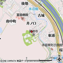 愛知県岡崎市本宿町寺山18周辺の地図