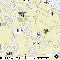 愛知県西尾市西浅井町古城15-1周辺の地図