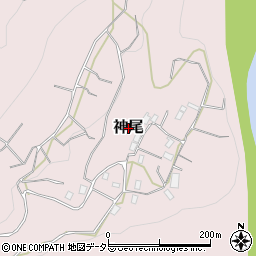 静岡県島田市神尾周辺の地図