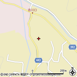 愛知県新城市吉川中野周辺の地図