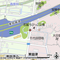 日本坂PA周辺の地図