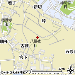 愛知県西尾市西浅井町城子周辺の地図