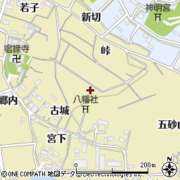 愛知県西尾市西浅井町（城子）周辺の地図