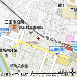 三田印判店周辺の地図