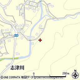 京都府宇治市志津川向山周辺の地図