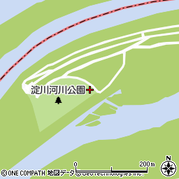 京都府八幡市橋本尻江周辺の地図