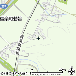 滋賀県甲賀市信楽町勅旨631周辺の地図